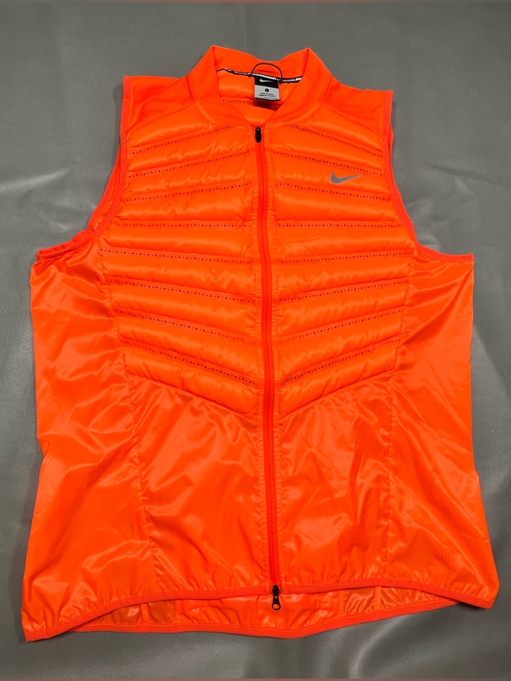 Nike Running Aeroloft 800 Vest Size Mens Large Goose Down Full Zip #616240